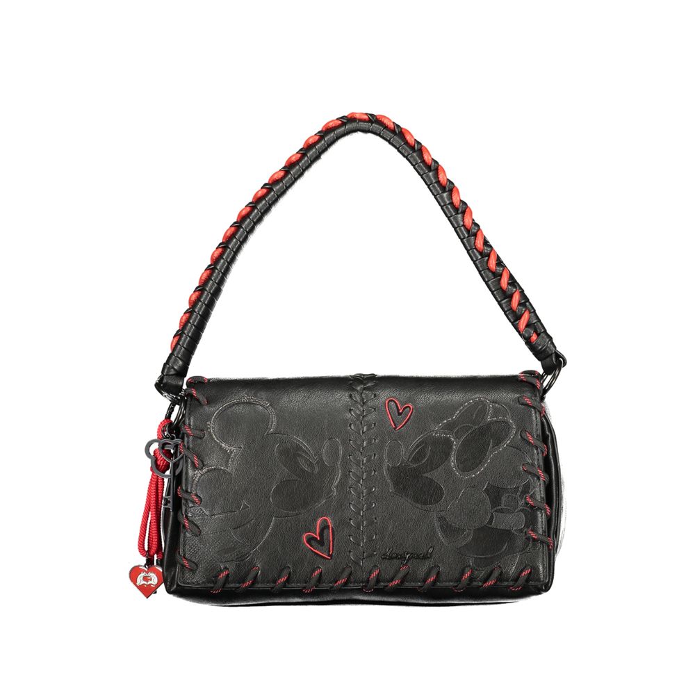 Nero Polyurethane Women Handbag