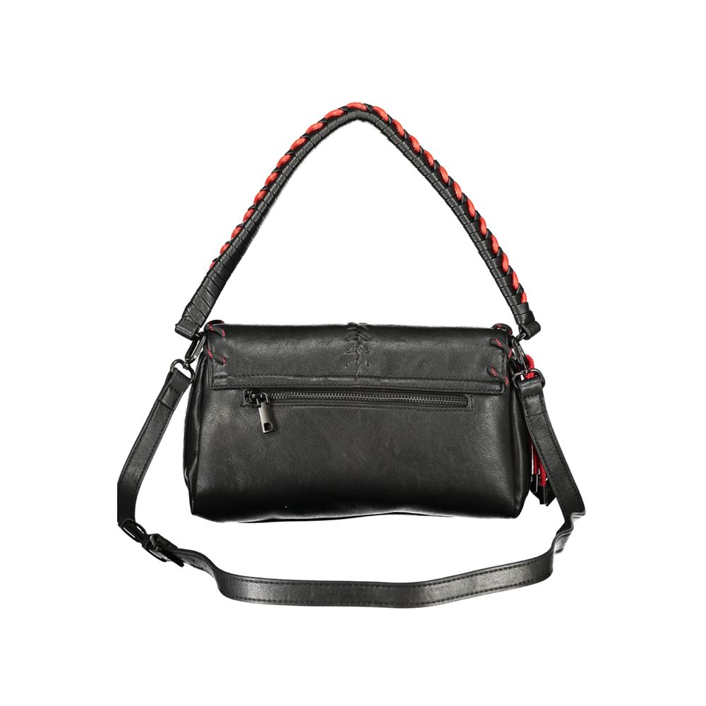 Nero Polyurethane Women Handbag