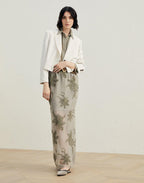 Bicolor Viscose Shirt