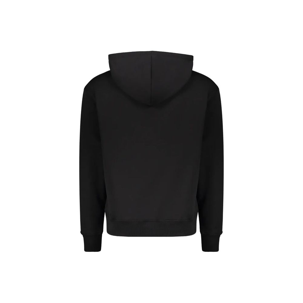Black Cotton Hoodie