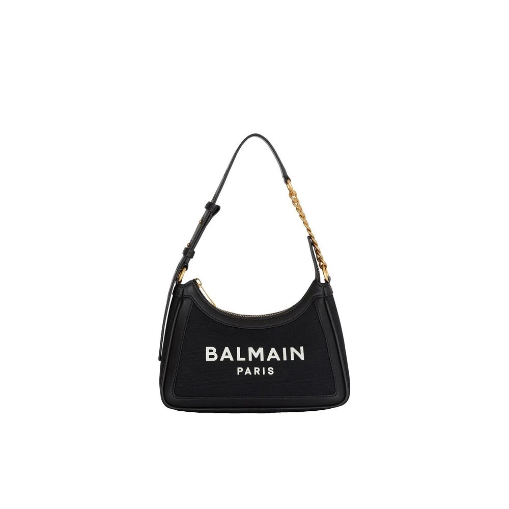 Black Cotton Shoulder Bag