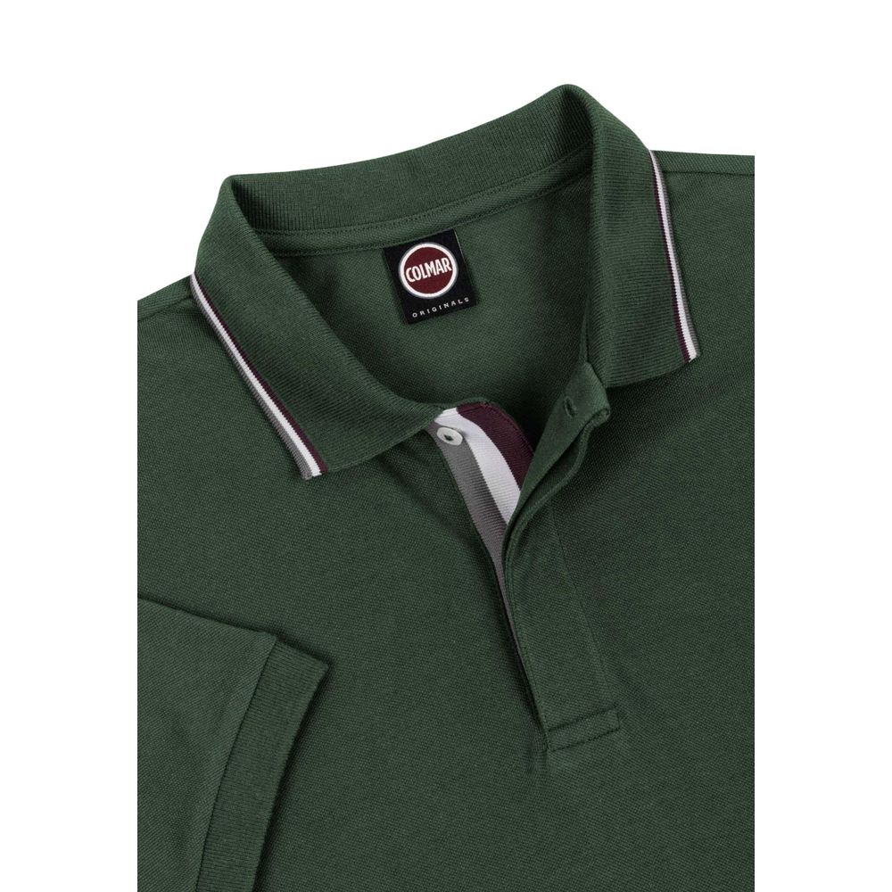 Green Cotton Polo Shirt