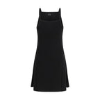 Black Viscose Casual Dress