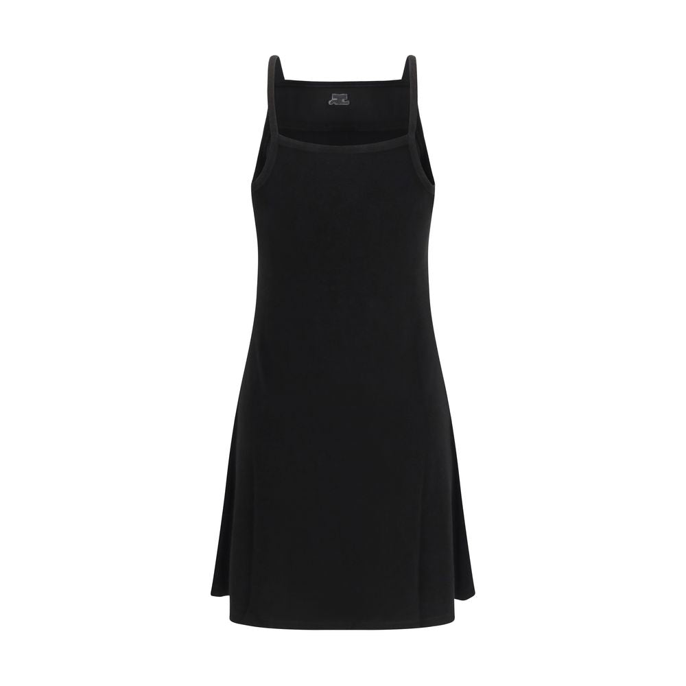 Black Viscose Casual Dress