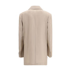 Beige Wool Blazer