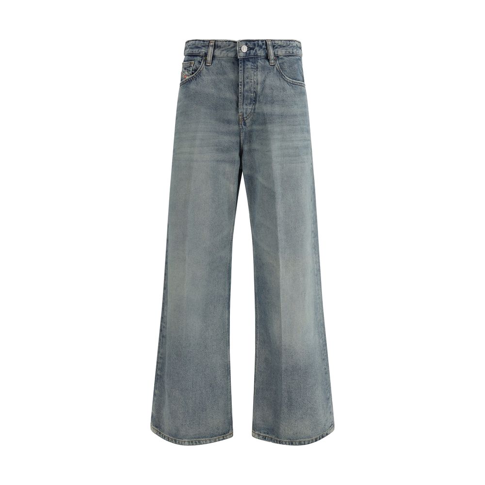 Blue Cotton Relaxed Fit Jeans