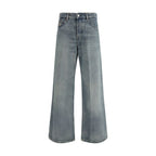 Blue Cotton Relaxed Fit Jeans