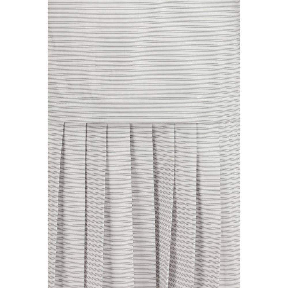 Gray Cotton Casual Dress