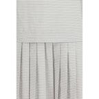 Gray Cotton Casual Dress