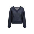 Blue Linen Sweatshirt