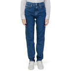 Blue Cotton Skinny Jeans