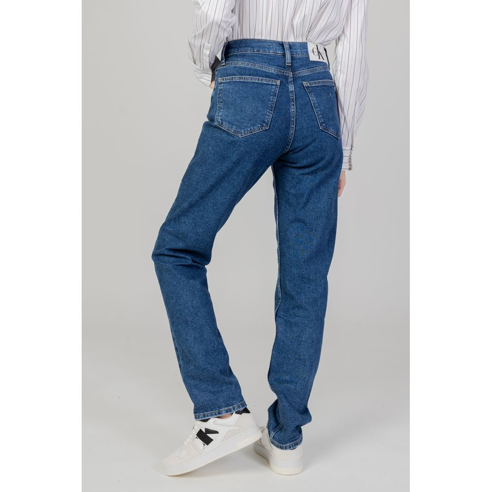 Blue Cotton Skinny Jeans