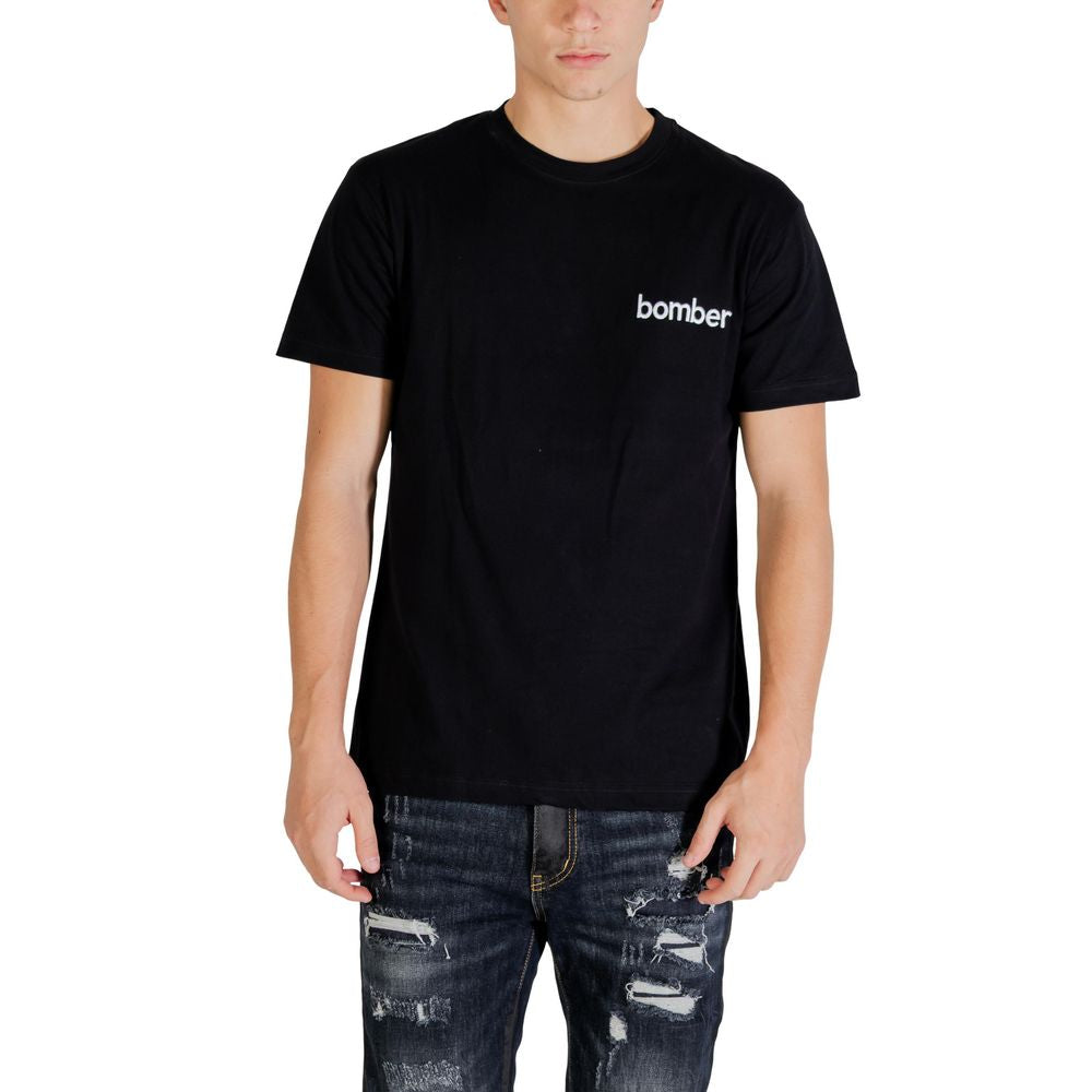 Black Cotton T-Shirt