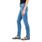Light Blue Cotton Skinny Jeans