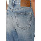 Light Blue Cotton Skinny Jeans