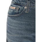 Blue Cotton Skinny Jeans