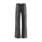 Black Cotton Relaxed Fit Jeans