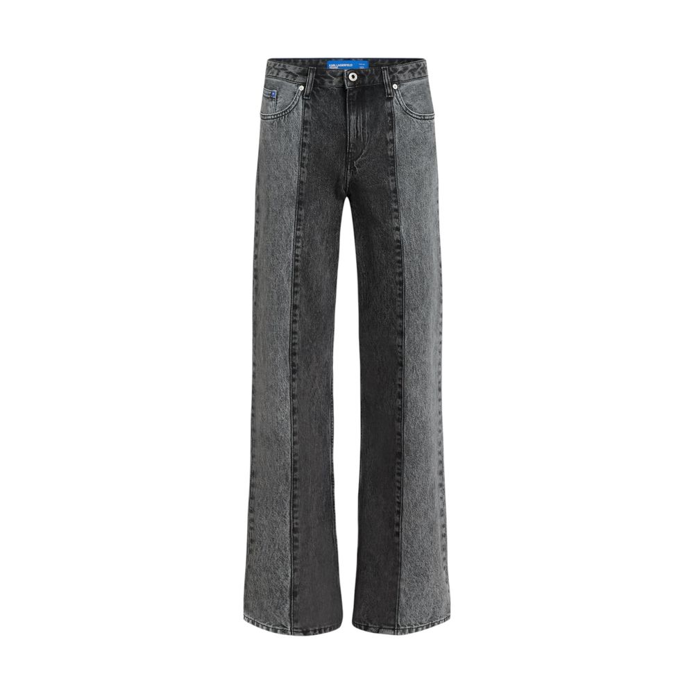 Black Cotton Relaxed Fit Jeans