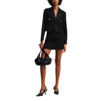 Black Polyester Blazer