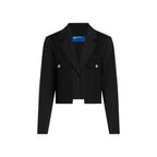 Black Polyester Blazer
