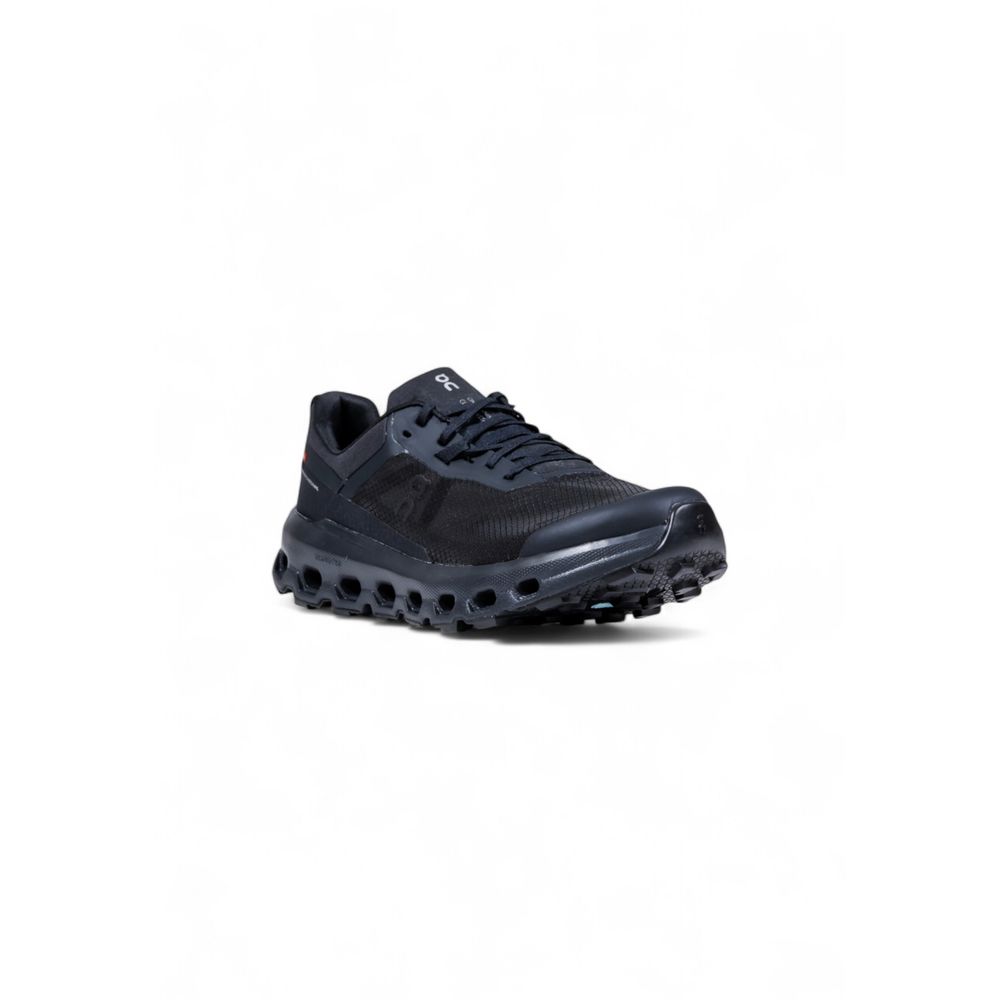 Black Synthetic Athletic Sneakers
