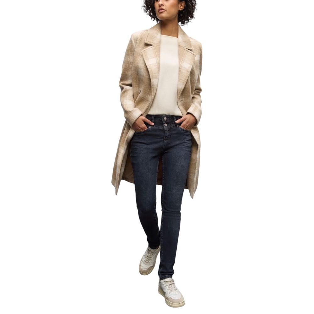 Blue Cotton Skinny Jeans