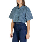 Blue Cotton Shortsleeve Shirt