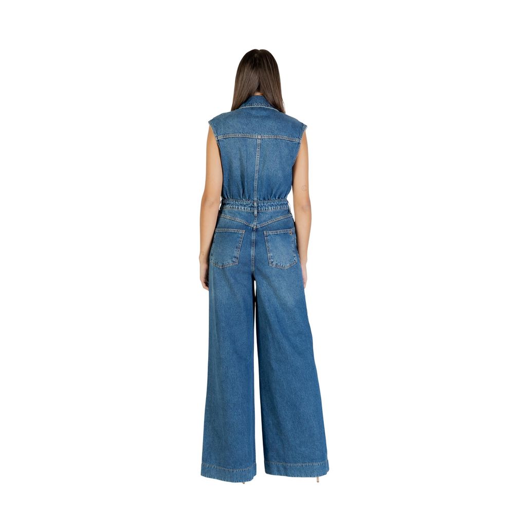 Blue Cotton Jumpsuit