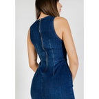 Blue Cotton Long Dress