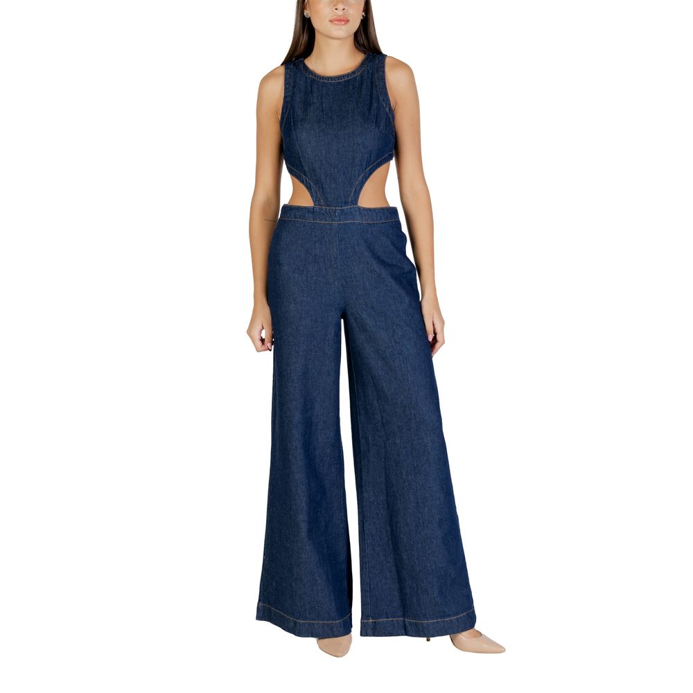 Blue Cotton Jumpsuit