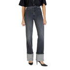 Black Cotton Skinny Jeans