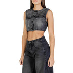 Black Cotton Waistcoat