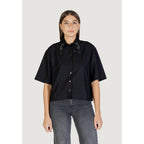 Black Viscose Shortsleeve Shirt