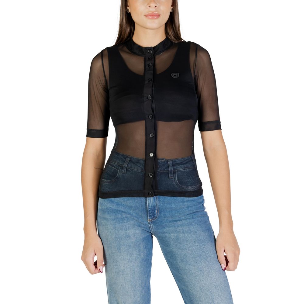 Black Polyester Blouse