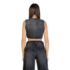 Black Cotton Waistcoat