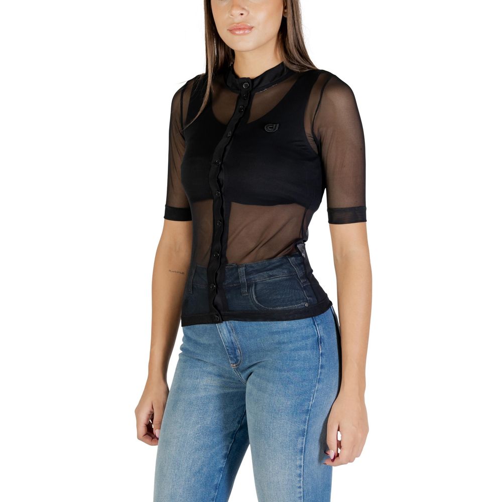 Black Polyester Blouse