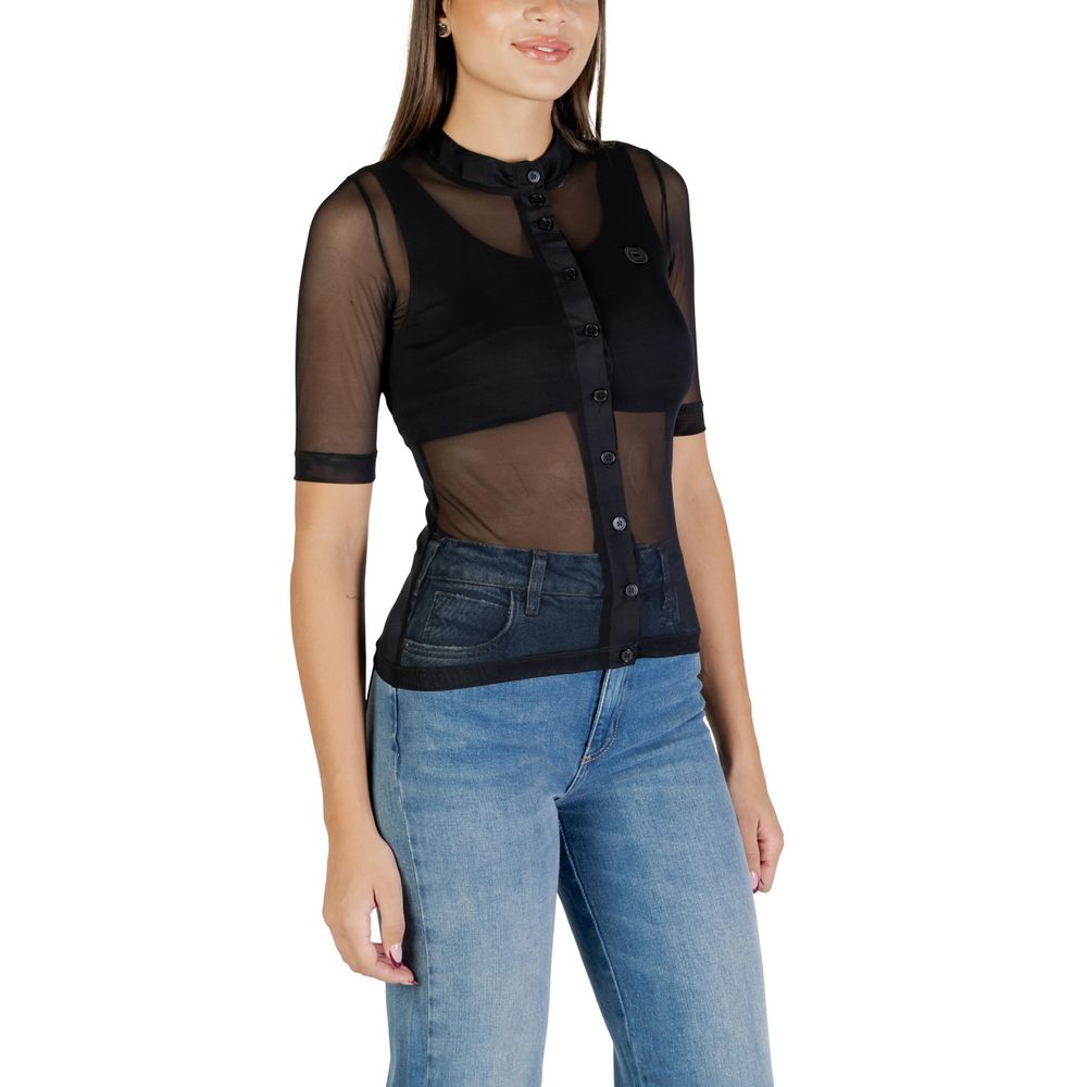 Black Polyester Blouse