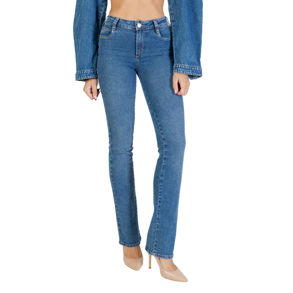 Blue Cotton Skinny Jeans
