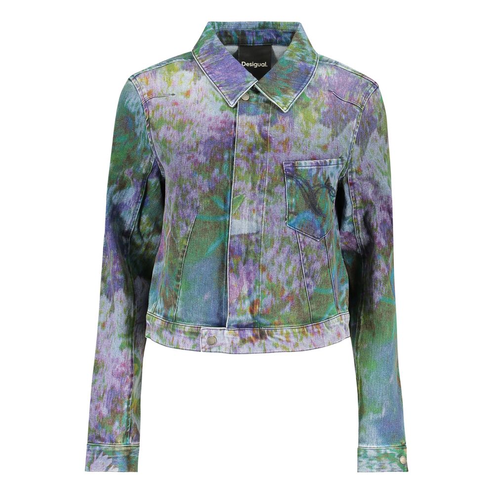 Blu Cotton Woman Jacket