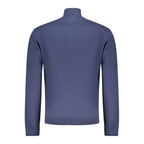 Blue Cotton Men Cardigan