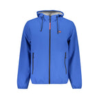 Blu Polyester Men's Jacket