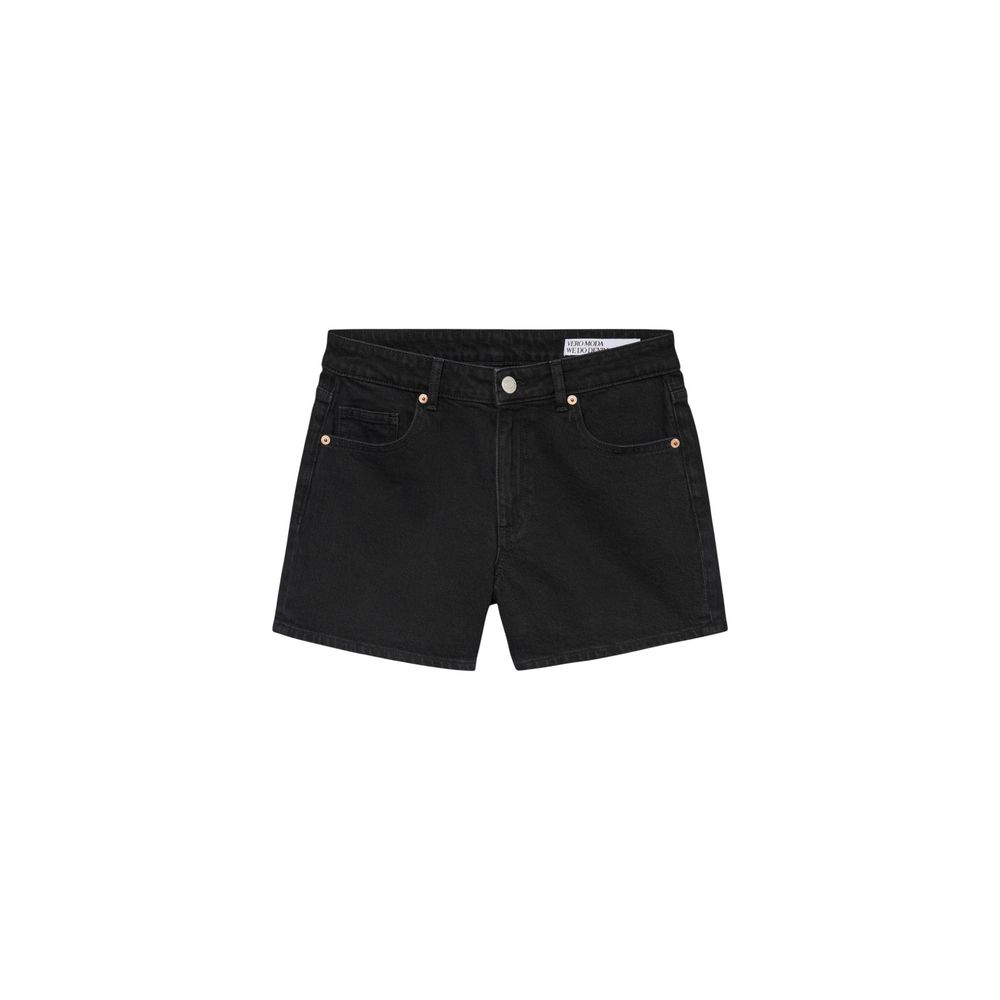 Black Cotton Shorts