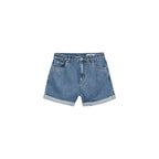 Light Blue Cotton Shorts