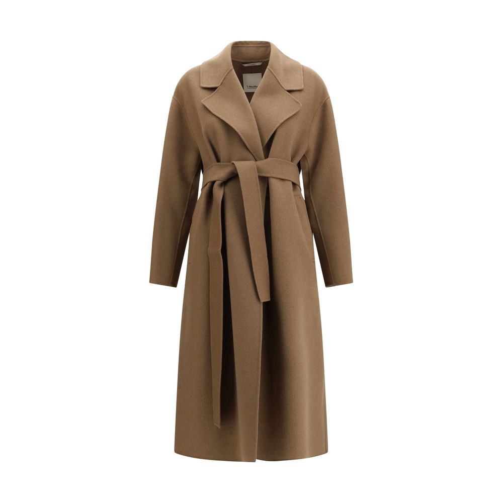 Beige Fleece Wool Coat