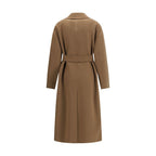 Beige Fleece Wool Coat