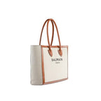 Beige Cotton Tote Bag