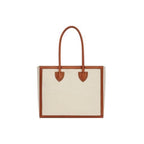 Beige Cotton Tote Bag