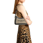 Bicolor Cotton Shoulder Bag