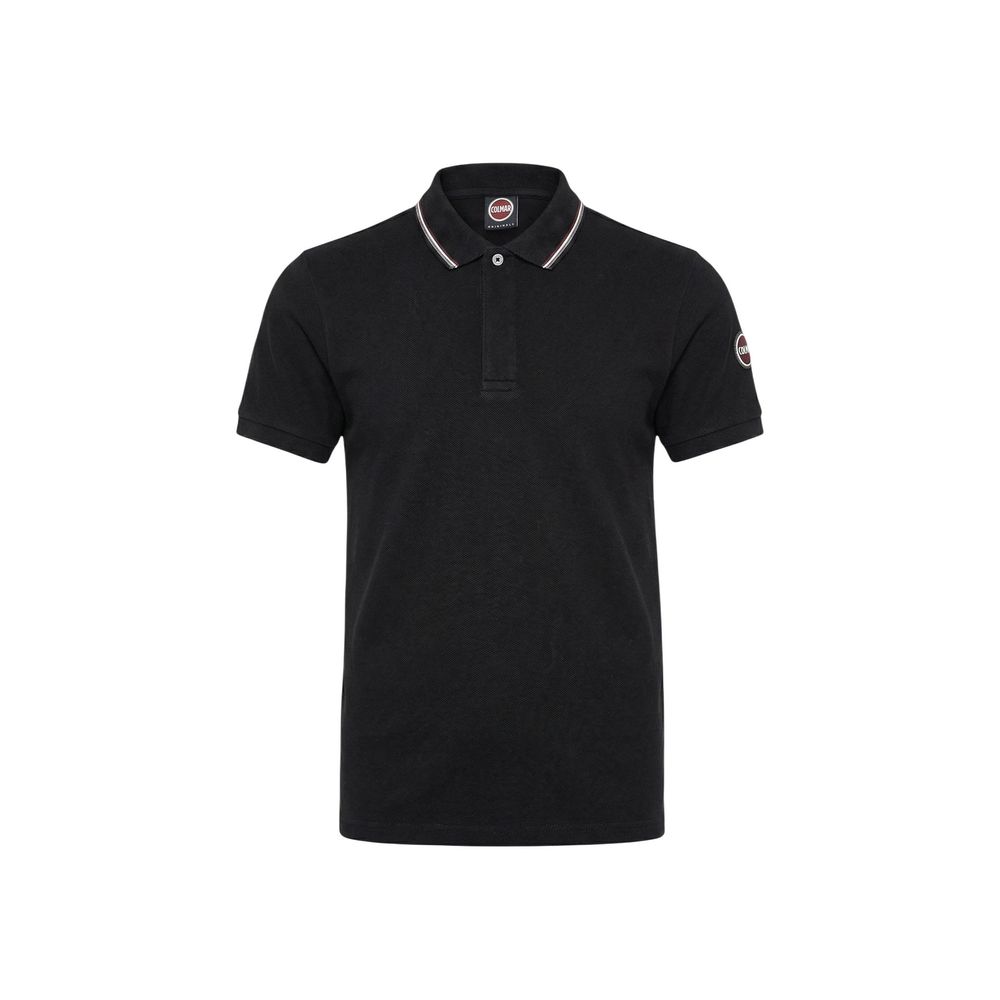 Black Cotton Polo Shirt