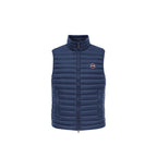 Blue Polyamide Sleveless Jacket